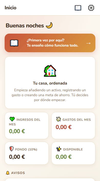 Captura de pantalla de Gestión del Hogar