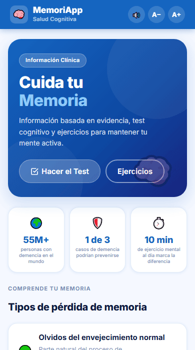 Captura de pantalla de MemoriApp