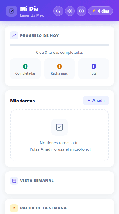Captura de pantalla de Mi Día